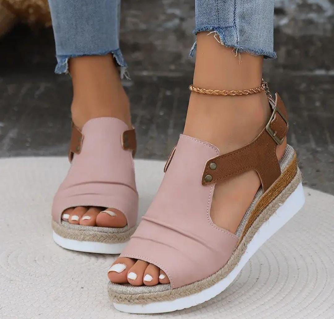 Platform Wedge Sandals.