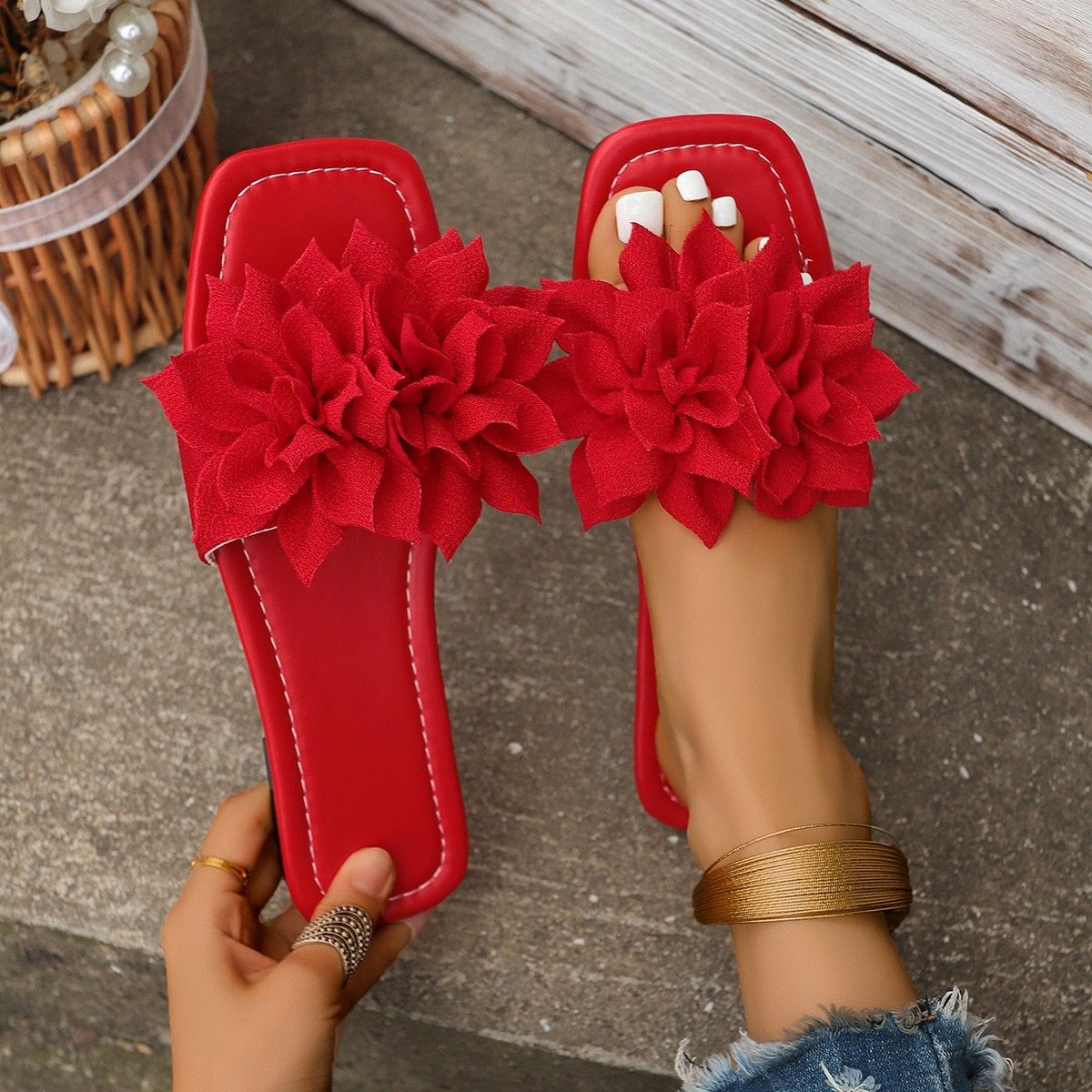 Flower Sandals.